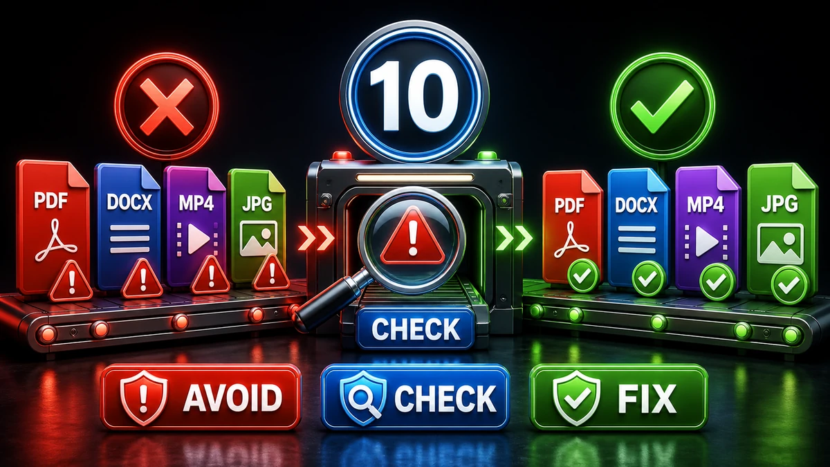 10 File Conversion Mistakes and How to Avoid Them
