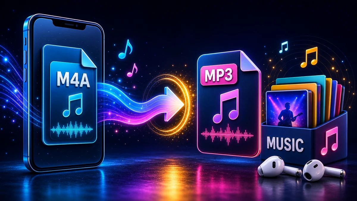 M4A to MP3: Convert Apple Audio Files for Sharing