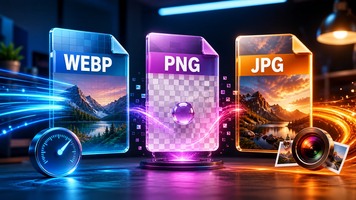 WebP vs PNG vs JPG: Image Format Comparison